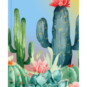 Cover Art for Cactus Illustrated Lined Journal