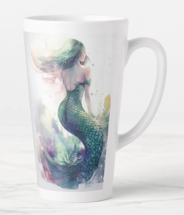 Mermaid Illustrated Mug