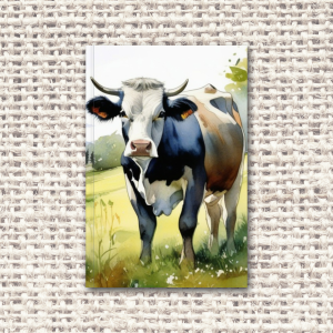 Cover Art for Cow Lined Journal